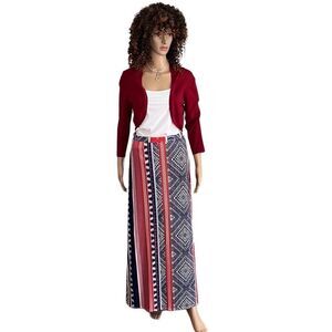 Lily Star Maxi Skirt Fun Stripe Small